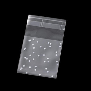 100pcs Plastic Transparent Self-Sealing Bags for Party Supplies