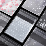 100pcs Plastic Transparent Self-Sealing Bags for Party Supplies