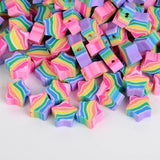 30Pcs Animals Polymer Clay Beads Fruit Flower Smile Beads for DIY Bracelet