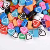30Pcs Animals Polymer Clay Beads Fruit Flower Smile Beads for DIY Bracelet