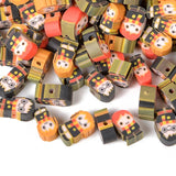 30Pcs Animals Polymer Clay Beads Fruit Flower Smile Beads for DIY Bracelet