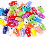 Fish Ceramic Beads Jewelry Making DIY Earrings Bracelet Porcelain Accessories