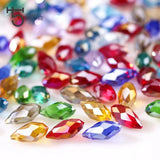 6*12 Mm Austria Mix Ab Teardrop Glass Beads for Jewelry Making DIY