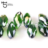 6*12 Mm Austria Mix Ab Teardrop Glass Beads for Jewelry Making DIY