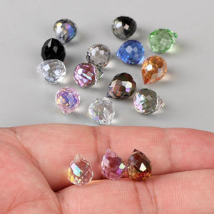 8x10mm Crystal Teardrop Beads Charm Pendant Czech Glass Water Drop Bead