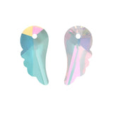 10Pcs 9x20mm Crystal Wing Charms Angel Wing Pendants Beads for Jewelry Making