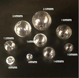 10-Piece Glass Ball Beads with Hole for Jewelry Making