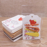 50pcs Blank Paper Hair Clip Display Cards for Jewelry Ornaments