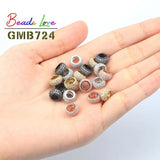 3pcs CZ Charms Beads Brass Micro Pave Cubic Zirconia Rondelle Spacer Beads
