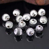 Metal Brass Hollow Plicated Spacer Beads Lot for Jewelry Making DIY Crafts