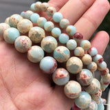 Snakeskin Jasper Round Beads 4-12mm for DIY Jewelry Making