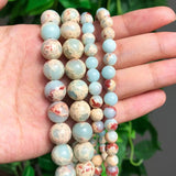 Snakeskin Jasper Round Beads 4-12mm for DIY Jewelry Making