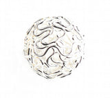 18MM Bronze Silver Plated Hollow Twist Ball Metal Spacer Bead 20pcs