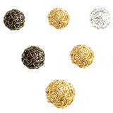 18MM Bronze Silver Plated Hollow Twist Ball Metal Spacer Bead 20pcs