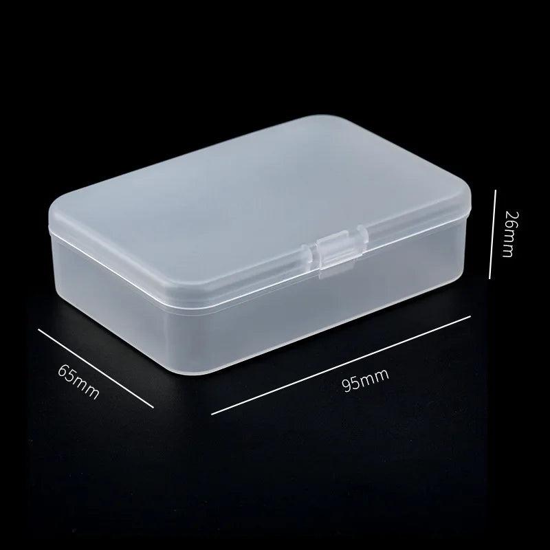 5PCS Small Semi-Transparent Plastic Jewelry Boxes