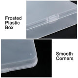 5PCS Small Semi-Transparent Plastic Jewelry Boxes