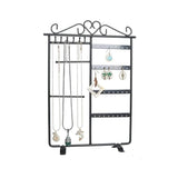 Metal Jewelry Earrings Display Ear Studs Necklace Chain Storage Holder Stand