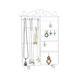 Metal Jewelry Earrings Display Ear Studs Necklace Chain Storage Holder Stand
