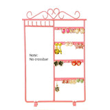 Metal Jewelry Earrings Display Ear Studs Necklace Chain Storage Holder Stand