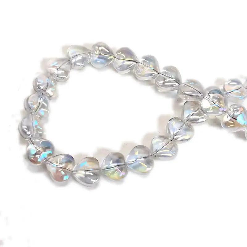 10mm Purple AB Rainbow Glass Teardrop Beads