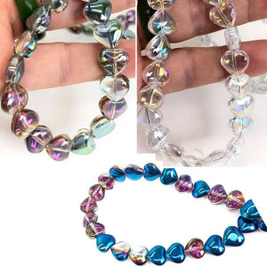 10mm Purple AB Rainbow Glass Teardrop Beads