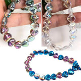 10mm Purple AB Rainbow Glass Teardrop Beads