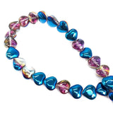 10mm Purple AB Rainbow Glass Teardrop Beads