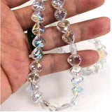 10mm Purple AB Rainbow Glass Teardrop Beads