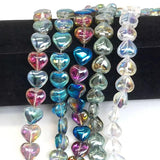 10mm Purple AB Rainbow Glass Teardrop Beads