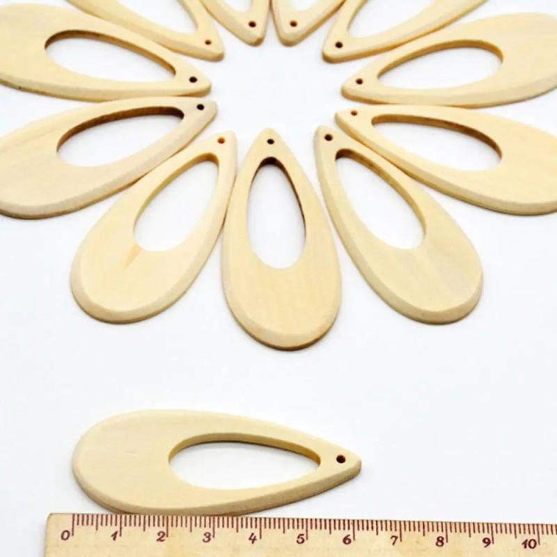 Wood Stud Ear Post Nails Earring Pad Base DIY Jewelry Findings