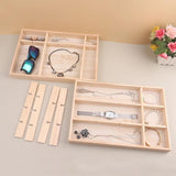 Wooden Jewelry Display Stackable Jewellery Holder Organizer Box