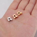 5Pcs 8mm Stainless Steel Musical Note Beads DIY Spacer Bead Jewelry Findings
