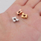 5Pcs 8mm Stainless Steel Musical Note Beads DIY Spacer Bead Jewelry Findings