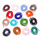 Czech Glass Rondelle Faceted Crystal Round Beads Bulk Jewelry Making Supplies