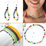 Czech Glass Rondelle Faceted Crystal Round Beads Bulk Jewelry Making Supplies