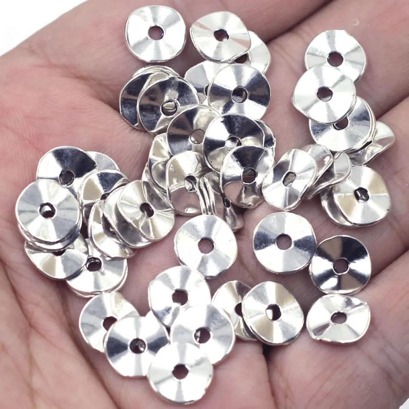 Wave Pendant Earring Spacer Beads 100Pcs