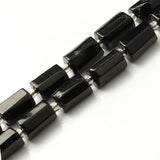 Tourmaline Stone Beads Cylinder Shape for DIY Jewelry Making 7.5inch