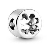 10Pcs Pink Enamel Flower Charms Beads Pendant for DIY Bracelets Bangles