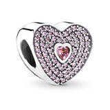 10Pcs Pink Enamel Flower Charms Beads Pendant for DIY Bracelets Bangles