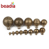 Vintage Style Brass Jingle Bell Pendant for Jewelry Making