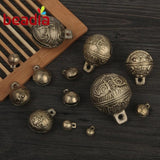 Vintage Style Brass Jingle Bell Pendant for Jewelry Making
