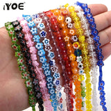 4/6/8mm Evil Eye Flower Spacer Beads for DIY Jewelry Making