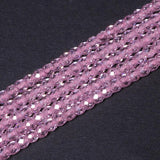 Multicolor Zircon Faceted Rhinestone Beads 4x3.5mm