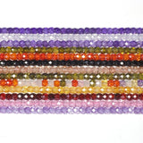Multicolor AAA Faceted 4x3.5mm CZ Stone Beads for Jewelry DIY Crafts