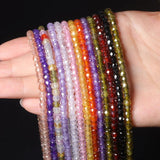 Multicolor AAA Faceted 4x3.5mm CZ Stone Beads for Jewelry DIY Crafts
