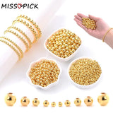 CCB Ball Beads Plated Round Loose Beads For Jewelry Making DIY Bracelet Necklace