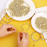 CCB Ball Beads Plated Round Loose Beads For Jewelry Making DIY Bracelet Necklace