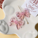 Colorful Bow Acrylic Beads DIY Jewelry Making