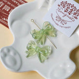 Colorful Bow Acrylic Beads DIY Jewelry Making