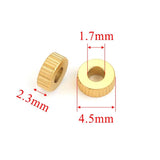 20pcs Stainless Steel Texture Spacer Beads For Bracelet Making DIY